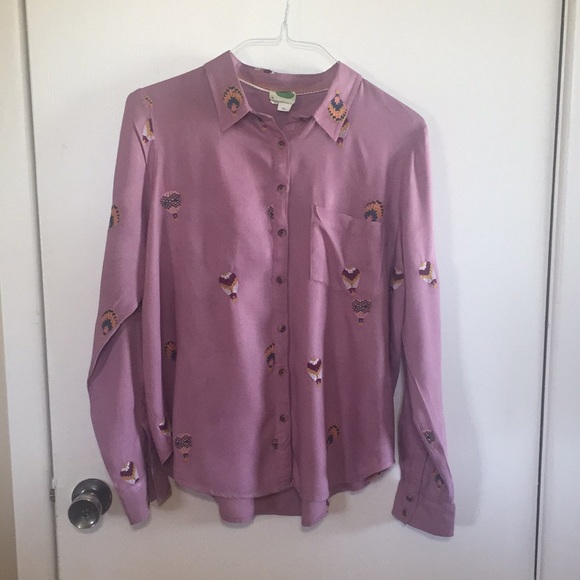 Anthropologie Tops - Anthropologie ladies top hot air balloon. Size 12